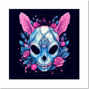 Bunny Skull Posters and Art